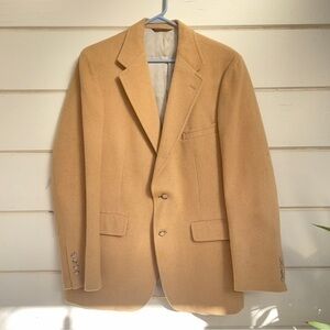 Vintage‎ 100% Cashmere Blazer jacket, Camel color, Medium